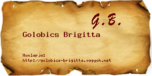 Golobics Brigitta névjegykártya